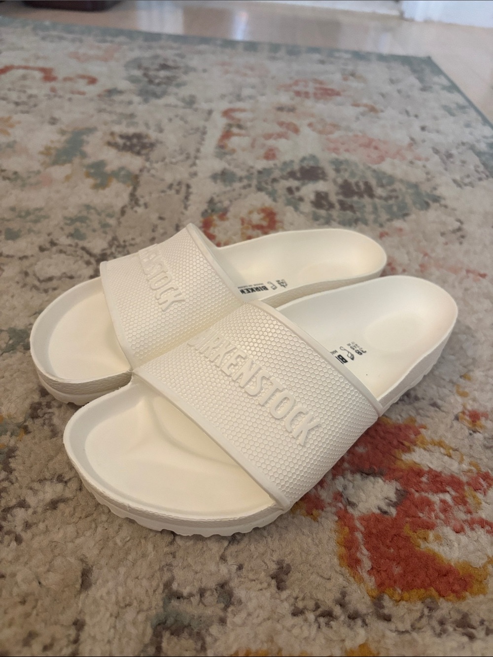Birkenstock White EVA Slide Sandals for Women